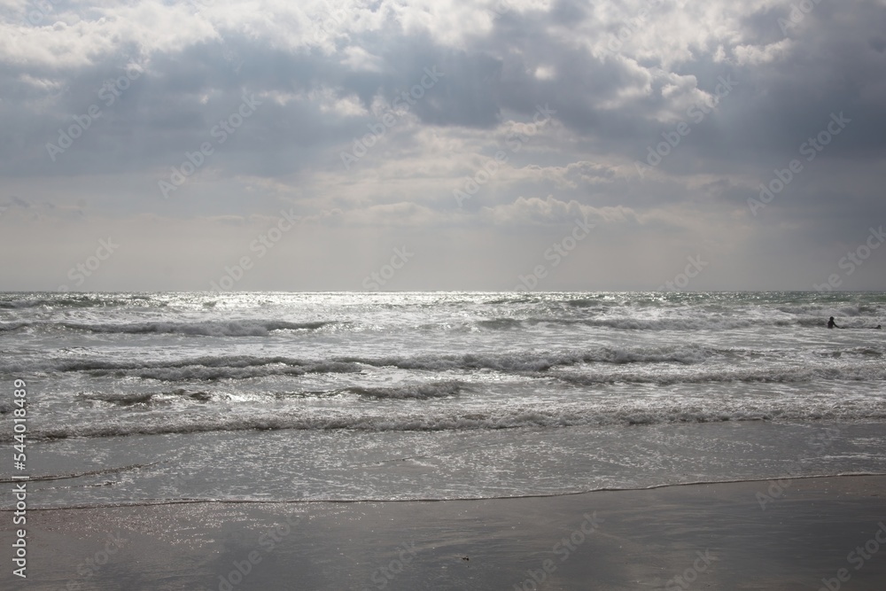 beach in the morning