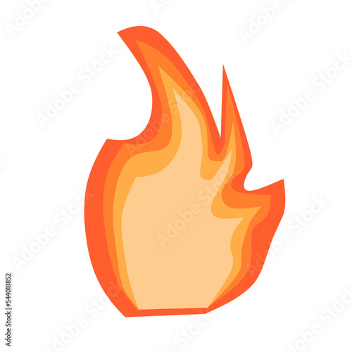 Flat fire flame illustration