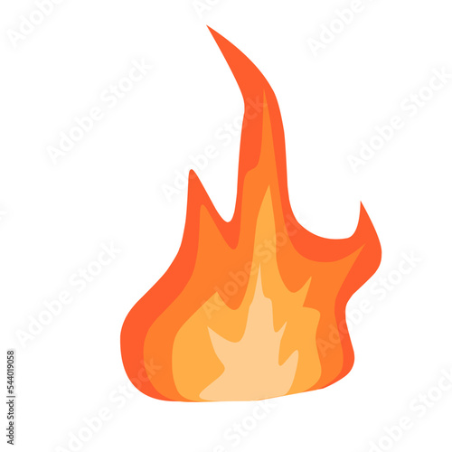 Flat fire flame illustration photo