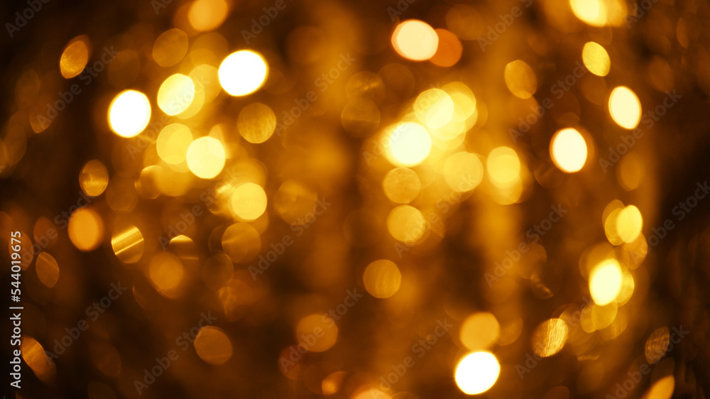 Abstract background of beautiful golden bokeh