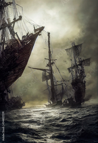 Ancient galleons