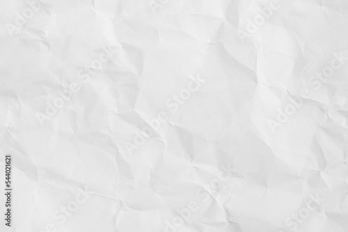 White crumpled paper texture background...