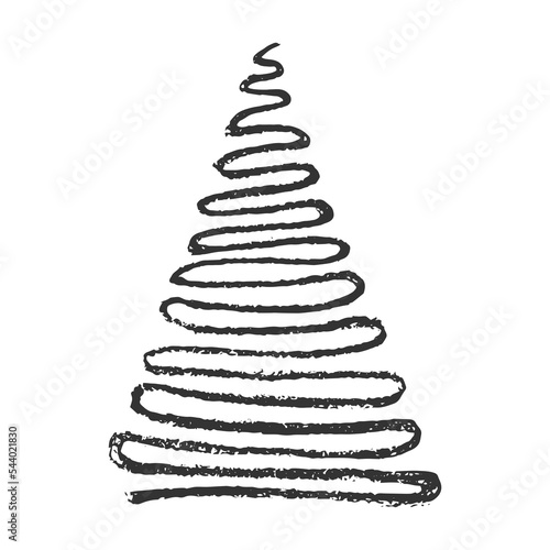 Hand drawn Christmas tree.
