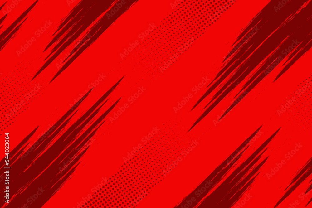 Fototapeta premium Red abstract grunge texture with halftone background