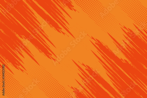Orange abstract grunge texture with halftone background