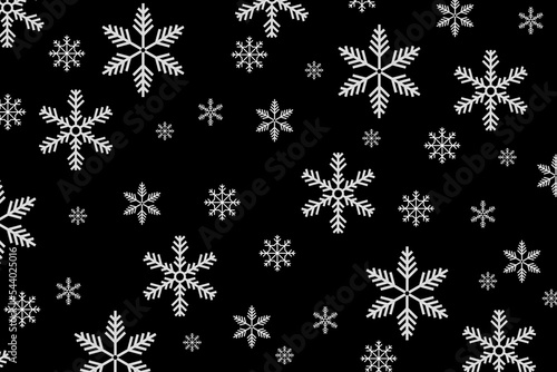 Happy Holidays! Black and white illustration with holiday decoration
