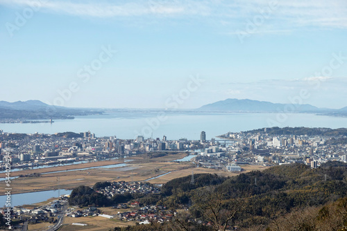 和久羅山から見た松江市街地