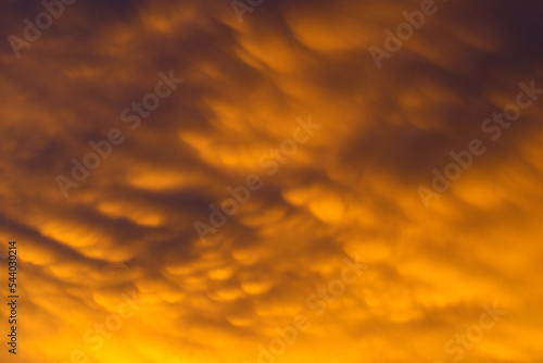 The sky before sunrise from bangkok, Thailand. © krilerg