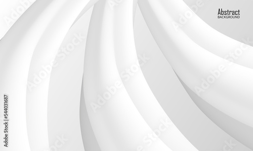 Elegant gradient white abstract background vector