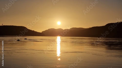 A beautiful sunset in the north