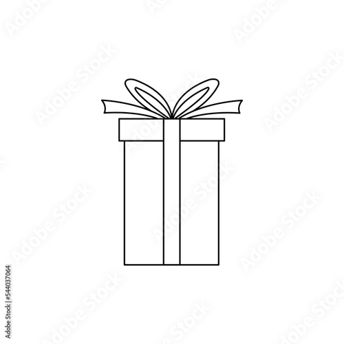 Gift Box icon design template - Vector icon gift.	
