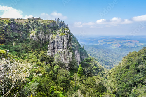 The Pinnacle rock a very tall quartzite rock in Sabie Graskop Mpumalanga South Africa photo