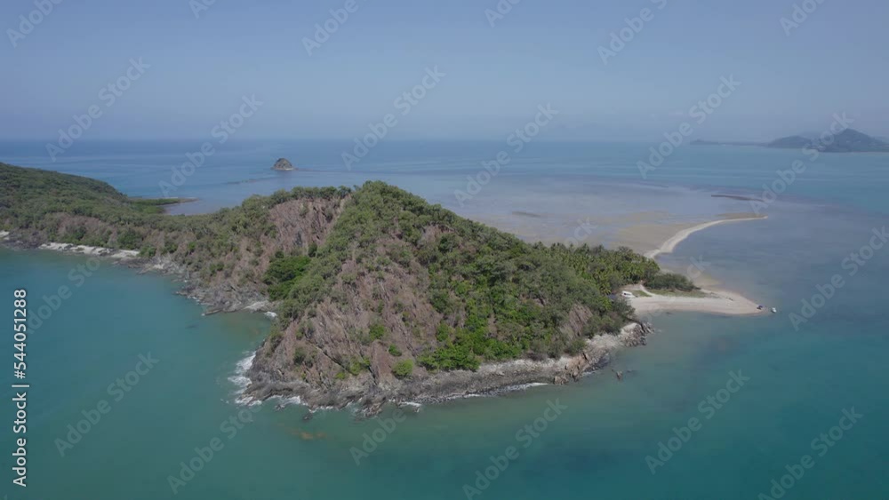 Double Island Near Queensland Coast In The Great Barrier Reef, Australia. aerial Double Island Near Queensland Coast In The Great Barrier Reef, Australia. aerial