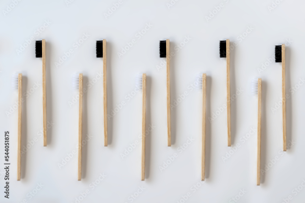 bamboo tooth brushes isolated on white background. Eco friendly concept bamboo tooth brushes isolated on white background. Eco friendly concept