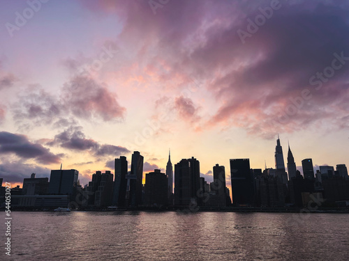 New York City  sunset  Background Image - Aug  2022