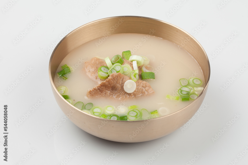 Beef bone soup, seolleongtang, food, Korean beef, cooking, soup, meal