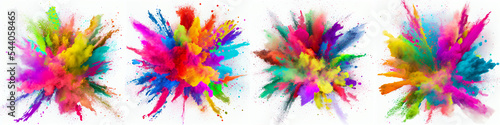 Bright Multicolor Holi Paint Color Powder