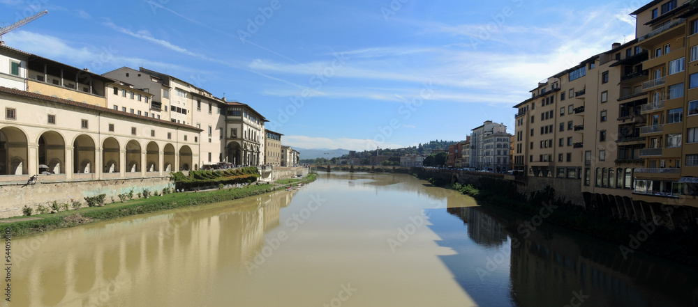 Naklejka premium Florenz, Arno, Lungarno degli Archibusieri