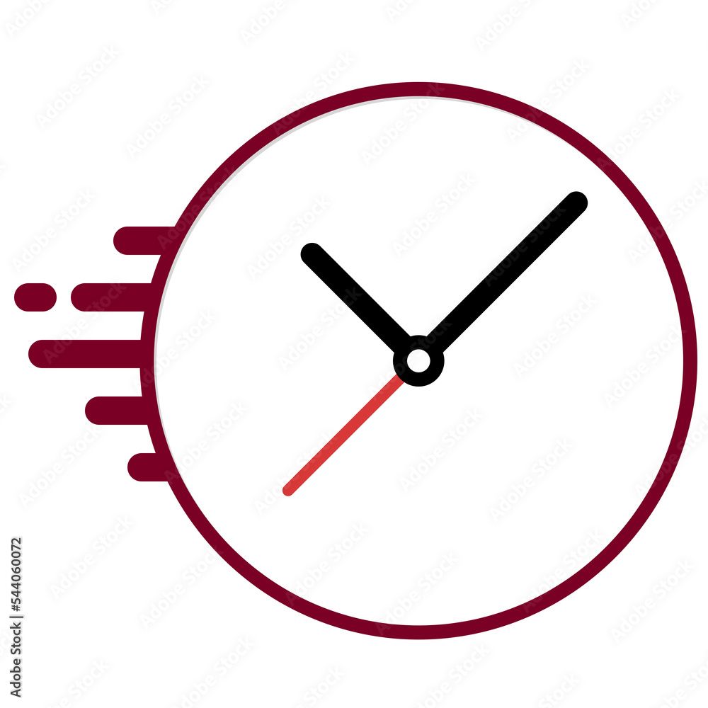 Cartoon Speed Clock Illustration. Cartoon Speed Clock Illustration.
