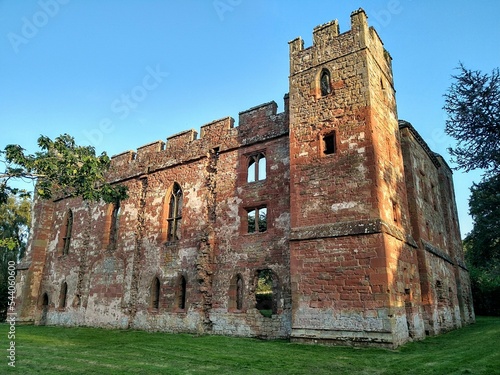 The ruins of Acton Burnell castle in Shropshire photo