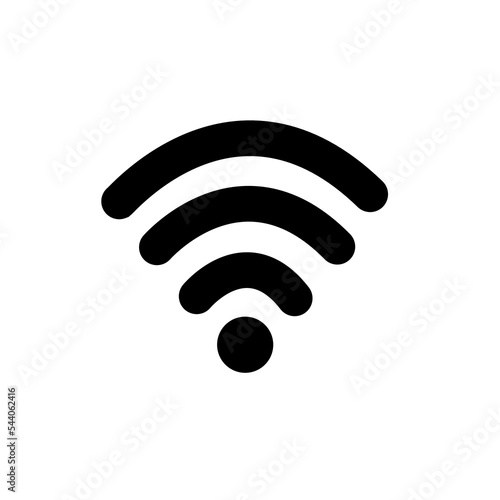 wi fi icon isolated on white background, vector illustration