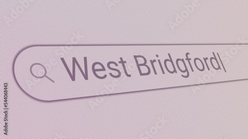Search Bar West Bridgford 
Close Up Single Line Typing Text Box Layout Web Database Browser Engine Concept photo