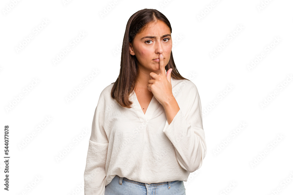 Young cute caucasian woman isolated thinking and looking up, being reflective, contemplating, having a fantasy. Young cute caucasian woman isolated thinking and looking up, being reflective, contemplating, having a fantasy.