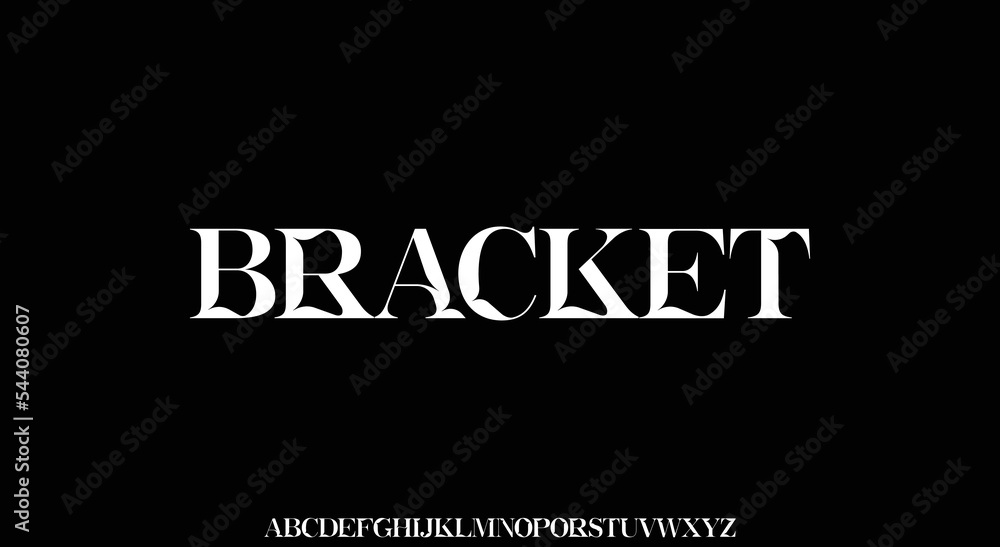 BRACKET Modern Bold Font. Regular Italic Number Typography urban style