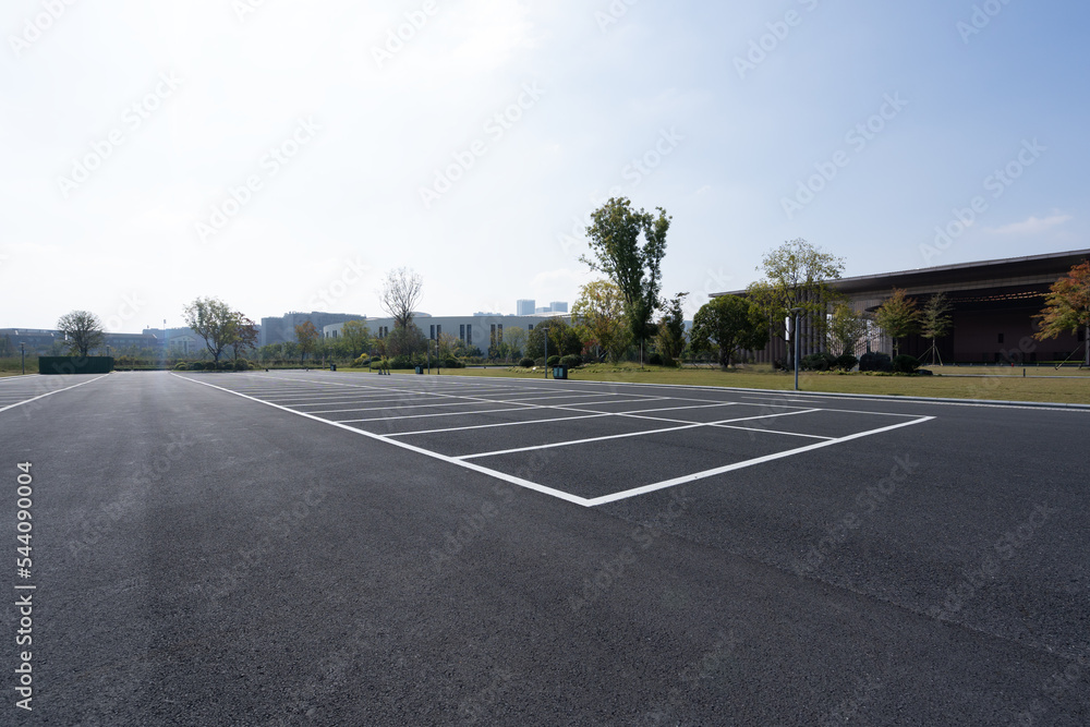 Fototapeta premium parking lot in city
