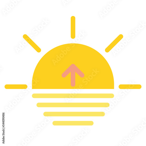 sunrise weather forecast nature icon