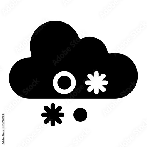 cloudy weather forecast nature icon