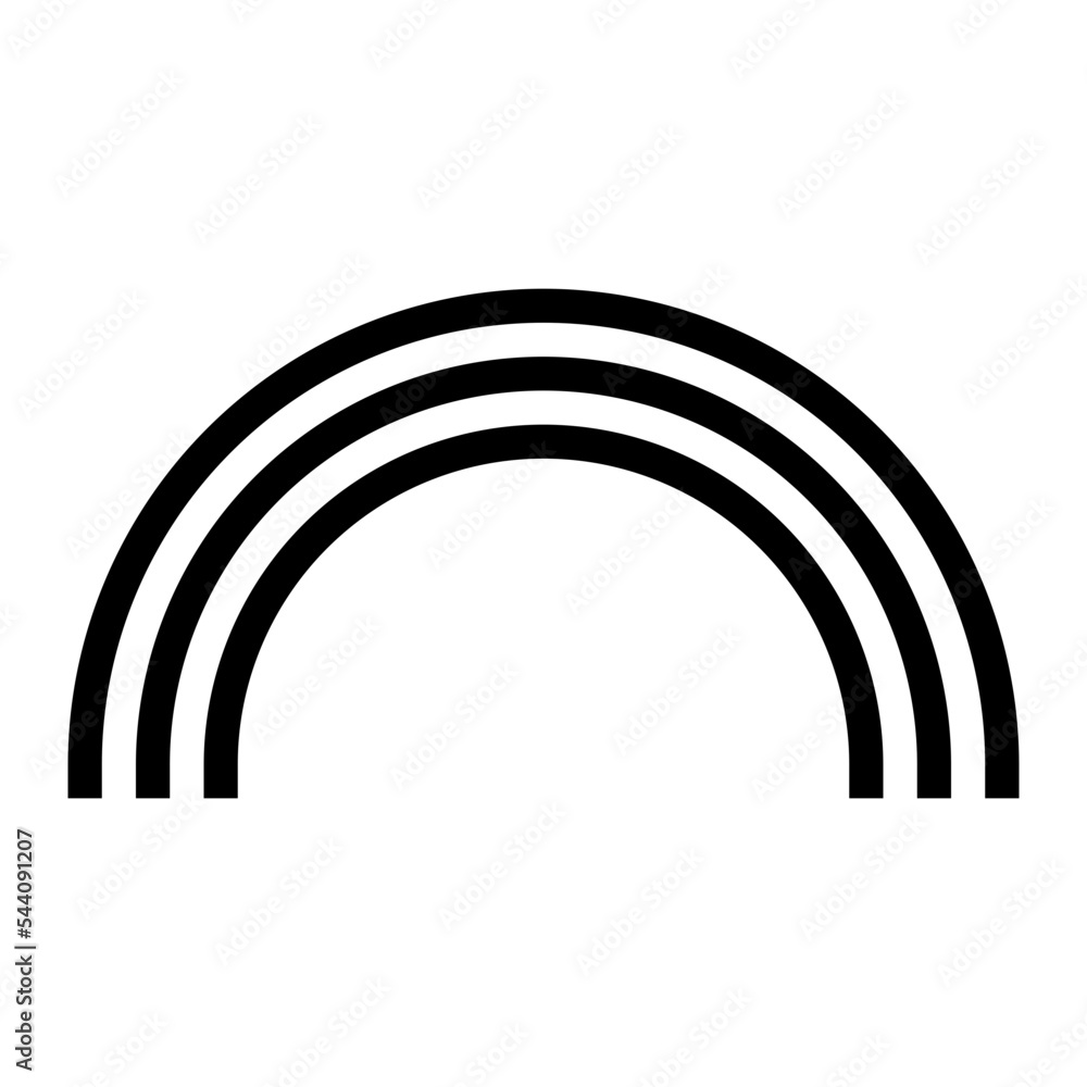 Obraz premium rainbow weather forecast nature icon