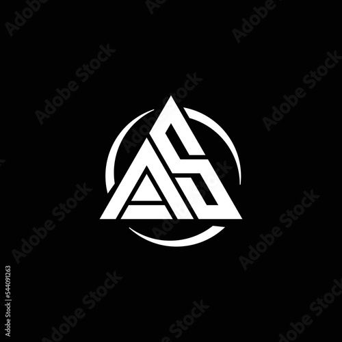 Free Download Letter AS geometric logo vector. - GFXLoad