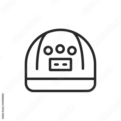 UV, LED lamp color line icon. Isolated vector element.