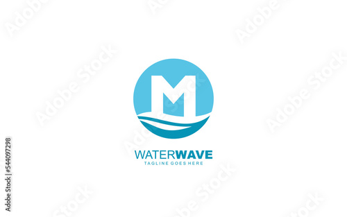 M logo trendy for company identity. letter template vector illustration for your brand.