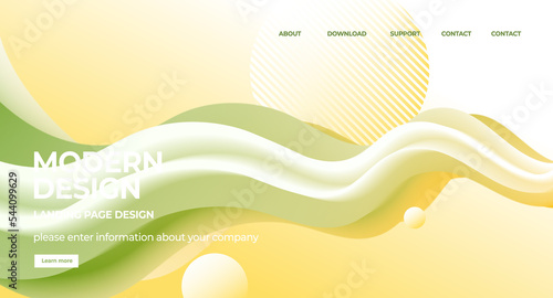  abstract gradient blend colorful twisted liquid shapes. Creative design element Vector modern gradient shape element for banner, background, poster