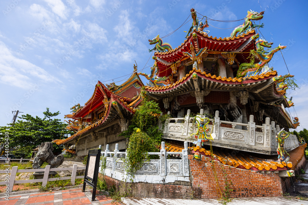 Jiji Wuchang Temple Earthquake Museum in Nantou of Taiwan