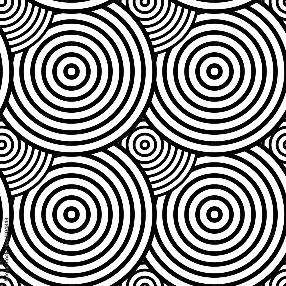 black and white seamless pattern with circles black and white seamless pattern with circles