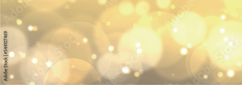 クリスマスイメージのキラキラ背景素材　横長