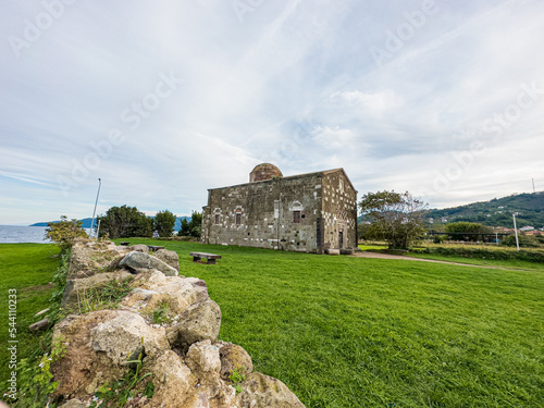 View of Jason Church, Yason Burnu, Persembe, Ordu, Turkey. photo