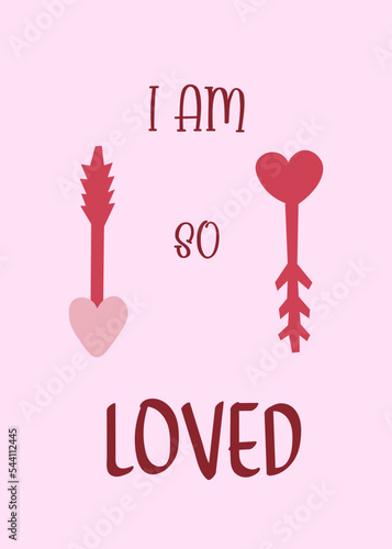 Valentine's day Cards in Minimalism.  Collection includes trendy greeting cards