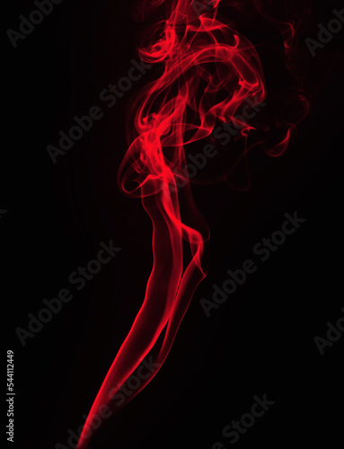 red smoke on a dark background. Abstract background black smoke pollution. Overlay layer.