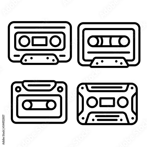 Cassette Line Icon