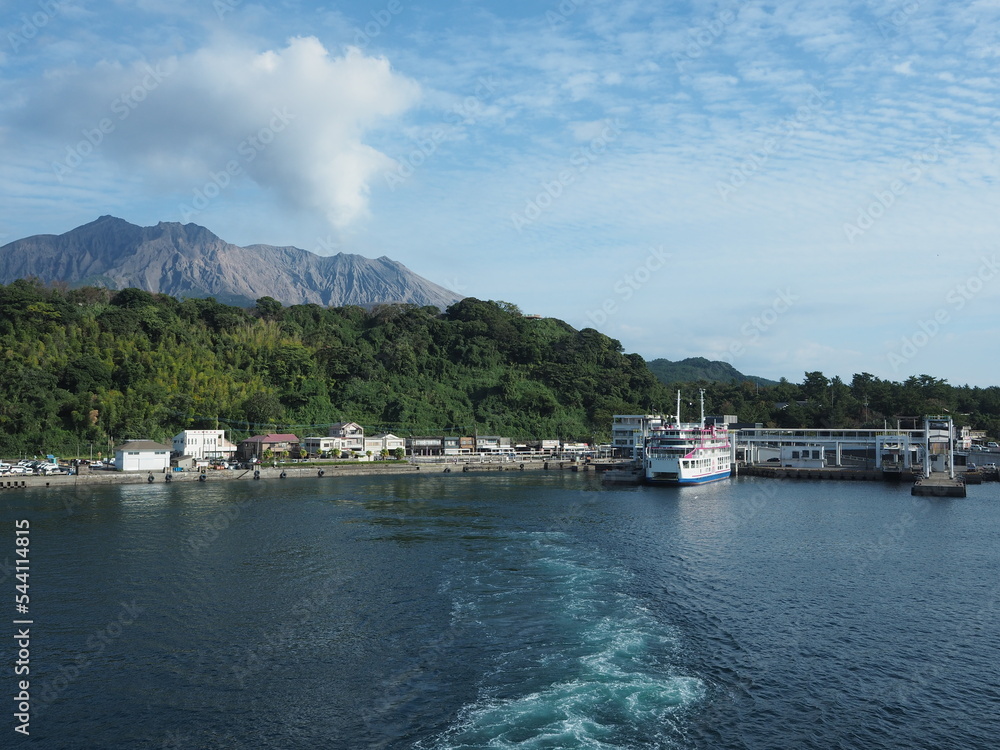 桜島港の風景