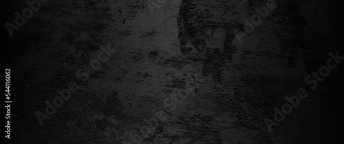 Scary black wall for background, Dark grunge textured black concrete wall background, black horror wall background, dark slate background toned classic black color, old textured background.	
