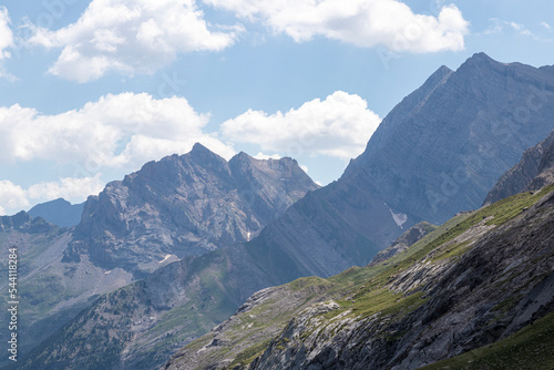 Rocky mountain landscape in summer. Pyrenees