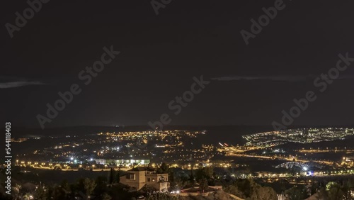 Wallpaper Mural Cityscape of Illuminated town at night Torontodigital.ca