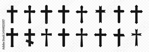 Canvastavla Christian cross icon collection