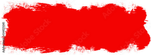 Red brush stroke isolated on background. Paint brush stroke vector for red ink paint, grunge design element, dirt banner, watercolor design, dirty texture. Trendy brush stroke, vector illustration