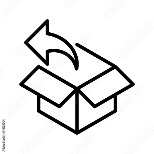 Vector return shipping icon. Premium quality graphic design for websites, web design, mobile app, infographics.